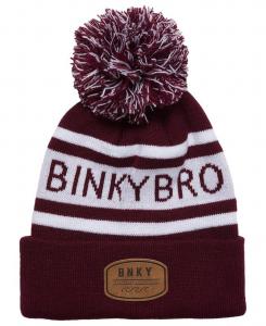 Шляпа-помпон "Sundance" для мальчиков - "Воронья шапка" BinkyBro, Maroon