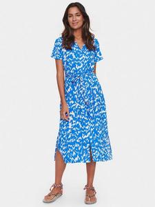 Блузка-платье Blanca с короткими рукавами Ecovero Saint Tropez, Surf Blue Nature