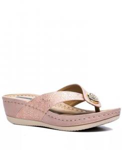 Женские босоножки на танкетке Dafni Thong GC Shoes, розовый