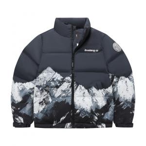 BOSIDENG Модная спортивная коллекция пуховик унисекс, Black Positioning Snow Mountains 9W30