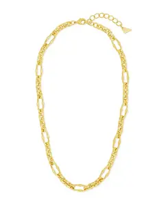 Длинное текстурированное ожерелье Tegan Sterling Forever, gold
