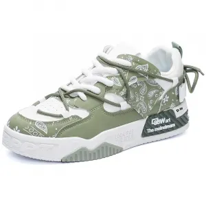 Низкие кроссовки для скейтбординга для детей и подростков с амортизацией ударов и износостойкостью D&W, зеленый