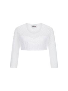 Блузка дирндль с длинными рукавами Лиза в белом цвете Nübler