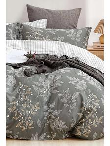 Комплект постельного белья LineLeaf зеленого цвета Colourful Cotton, 135x200 см