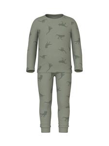 Пижама NAME IT Pajamas, цвет Reed/Dark green
