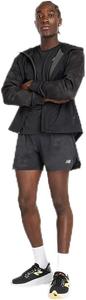 New Balance мужские светоотражающие шорты для RC 5 дюймов, Black Multi