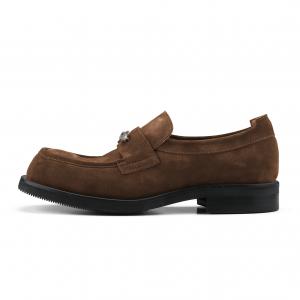 HANQIAORIJI Лоферы серии Abyss, унисекс, коричневые