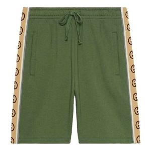 Шорты knitted cotton shorts for men green Gucci, зеленый