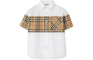 Детская рубашка Burberry, цвет Beige