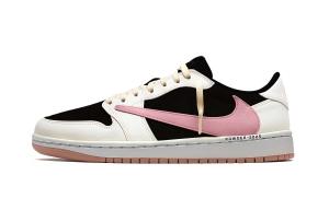 Jordan Трэвис Скотт X Air 1 винтажные баскетбольные кроссовки унисекс лоу-топ Pink