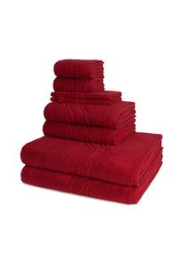Набор полотенец Ross Cashmere Feeling с узором, 8 штук, красный