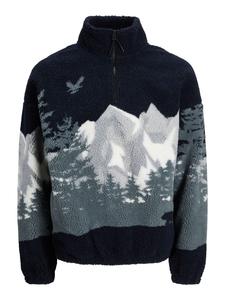 Флисовая толстовка в темно-синем цвете Jack & Jones