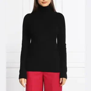 Архивная водолазка в рубчик с добавлением шерсти и кашемира Trussardi, черный