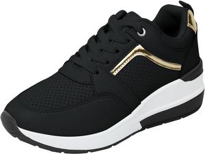 Ортопедические теннисные туфли для женщин при подошвенном фасците, повседневная обувь, комфортная обувь, модные кроссовки, для ходьбы и бега, и спортивные кроссовки для тренажерного зала, медсестринские кроссовки, удобные и легкие Baimiu, черный