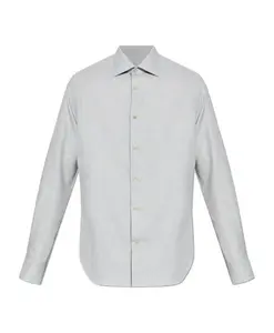 Рубашка с кашемировой отделкой Eleventy, серый