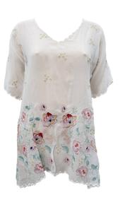 Женский топ Emma белого цвета Johnny Was