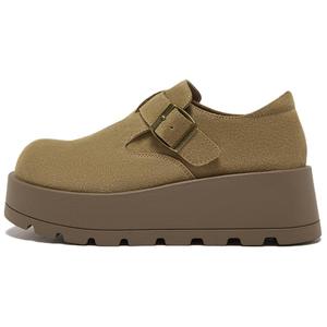 Повседневные однобортные туфли женские BASTO, Khaki Green