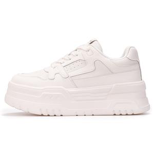 Joy&Mario Низкие женские белые кроссовки для скейтбординга, увеличивающие рост