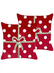 Beliani Комплект из 2 декоративных подушек GUMDROP в красно-бело-зеленой цветовой гамме