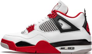 Мужские кроссовки Nike Jordan 4 Retro, размер, белый/черный/красный/серый