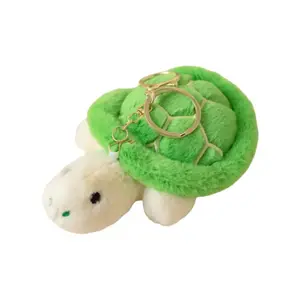 Креативная плюшевая игрушка-перевертыш черепаха и осьминог с подвеской, высота 10см PUDOWRABBIT