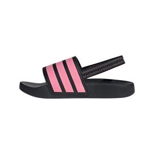 Adidas Детские сандалии adilette low top черные розовые для детей 3-7 лет