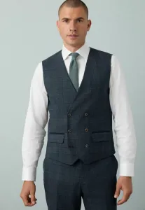 Жилет для костюма в клетку, сшитого по фигуре. Next, Blue
