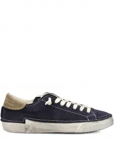 Кроссовки на шнуровке Philippe Model Paris, синий