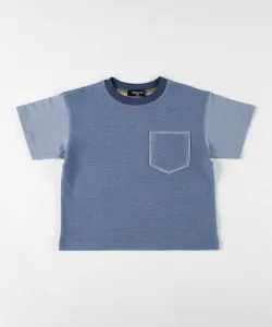 Футболка из искусственной хлопчатобумажной ткани с карманом Comme Ca Ism, цвет Saxophone