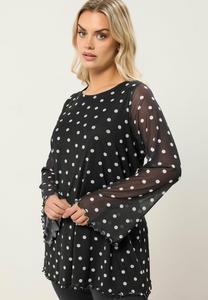 Блуза Yours Clothing CASUAL , Black/Anthracite