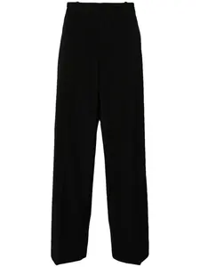 Брюки строгого кроя с контрастной строчкой Acne Studios, черный