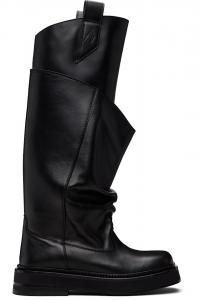 Новые армейские ботинки Robin Passeggiata The Attico, черный