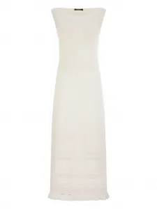 Платье макси с U-образным вырезом Fabiana Filippi, нейтральный