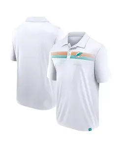 Мужская белая поло Victory For Us Interlock с логотипом Miami Dolphins Fanatics