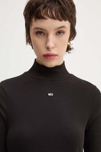 Лонгслив Tommy Jeans, черный