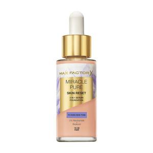 Miracle Pure Skin Reset 2 в 1 тональная основа с сывороткой Max Factor, цвет 10-30 fair, 30 мл