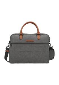 Портфель, отделение для ноутбука, нашивка, переднее отделение PICARD, антрацит