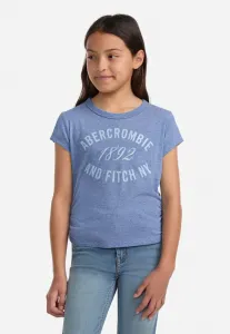 Футболка с присборенным принтом Abercrombie & Fitch, Colony Blue Heather