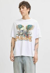 Футболка Jack & Jones JOREAGLEROCK GALLERY CREW NECK , Bright White/Off-White