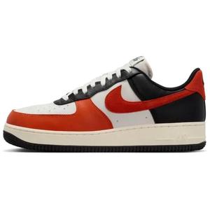 Кроссовки Nike Air Force 1 Skateboarding Shoes Unisex Low-top White-Black-Red, темно-красный/белый/черный
