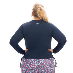 Женский топ для плавания с молнией до половины Dolfin Aquashape Dolfin, синий