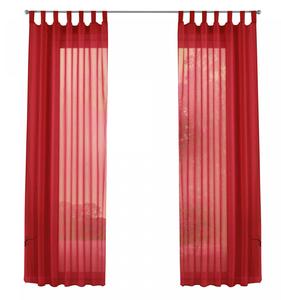 Штора-петля комплект вуалей 2 шт Gardinenbox, красный