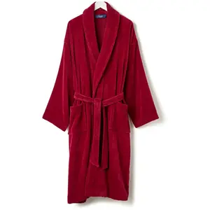 Халат Supreme, 1 шт., 100% хлопок, 400 г/м², 1 шт Christy, малина