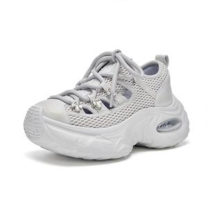 Низкие массивные кроссовки женские HR, серый