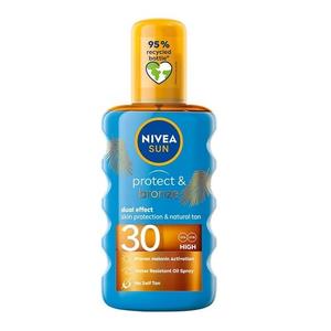 Масло-спрей Nivea, Sun Protect & Bronze, активирующее естественный загар SPF30 200мл