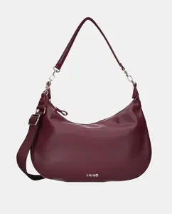 Сумка-хобо с двумя съемными ручками Liujo, бордовый
