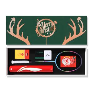 ЛиНинг Виндсторм Коллекция Бадминтонная Ракетка Полностью Карбоновая Продвинутый Уровень 675 мм Унисекс Синяя Фиолетовая, Одна Ракетка+Накладка на Ручку Запястный Бандаж с Предварительной Натяжкой (Средне-Высокое Натяжение 25-27)