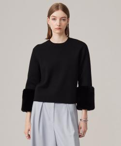 Гладкая вязка из смеси шерсти