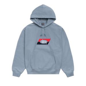 Худи Stussy Double Stripe Embroidered Hoodie 'Slate'