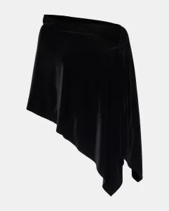 Бархатная накидка с сборкой на плечах Banarassi, черный